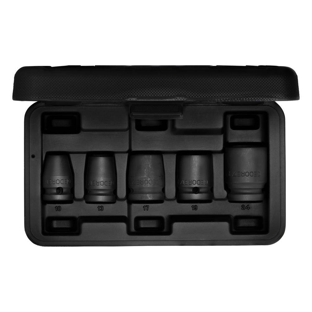GEDORE-IMPACT SOCKET SET 10-24MM 1/2
