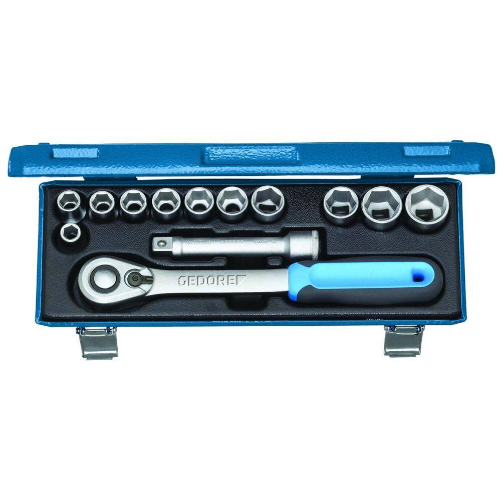 GEDORE-SOCKET SET 10-24MM 1/2